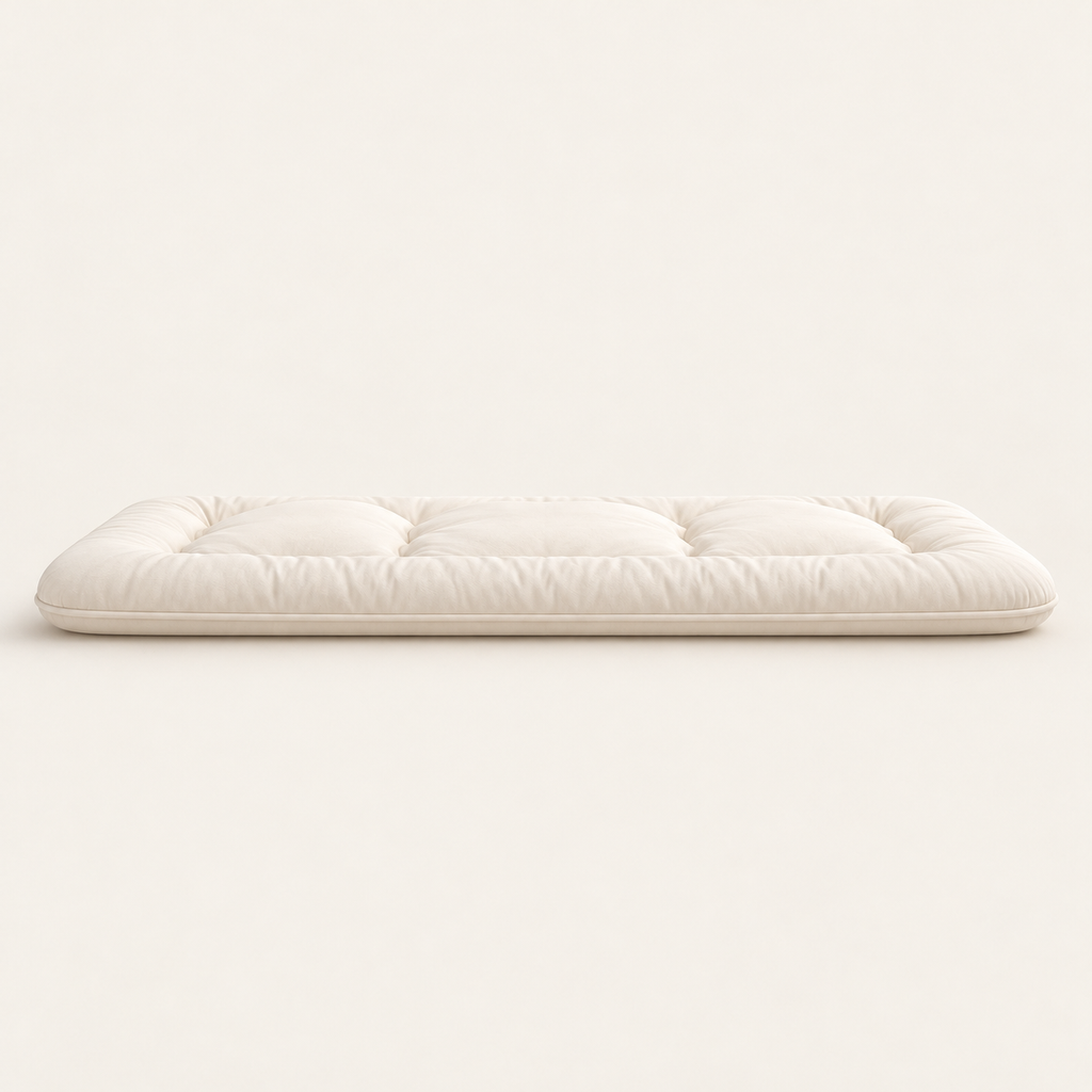 Matelas futon japonais 90x200 cm, matelas de sol enroulable beige