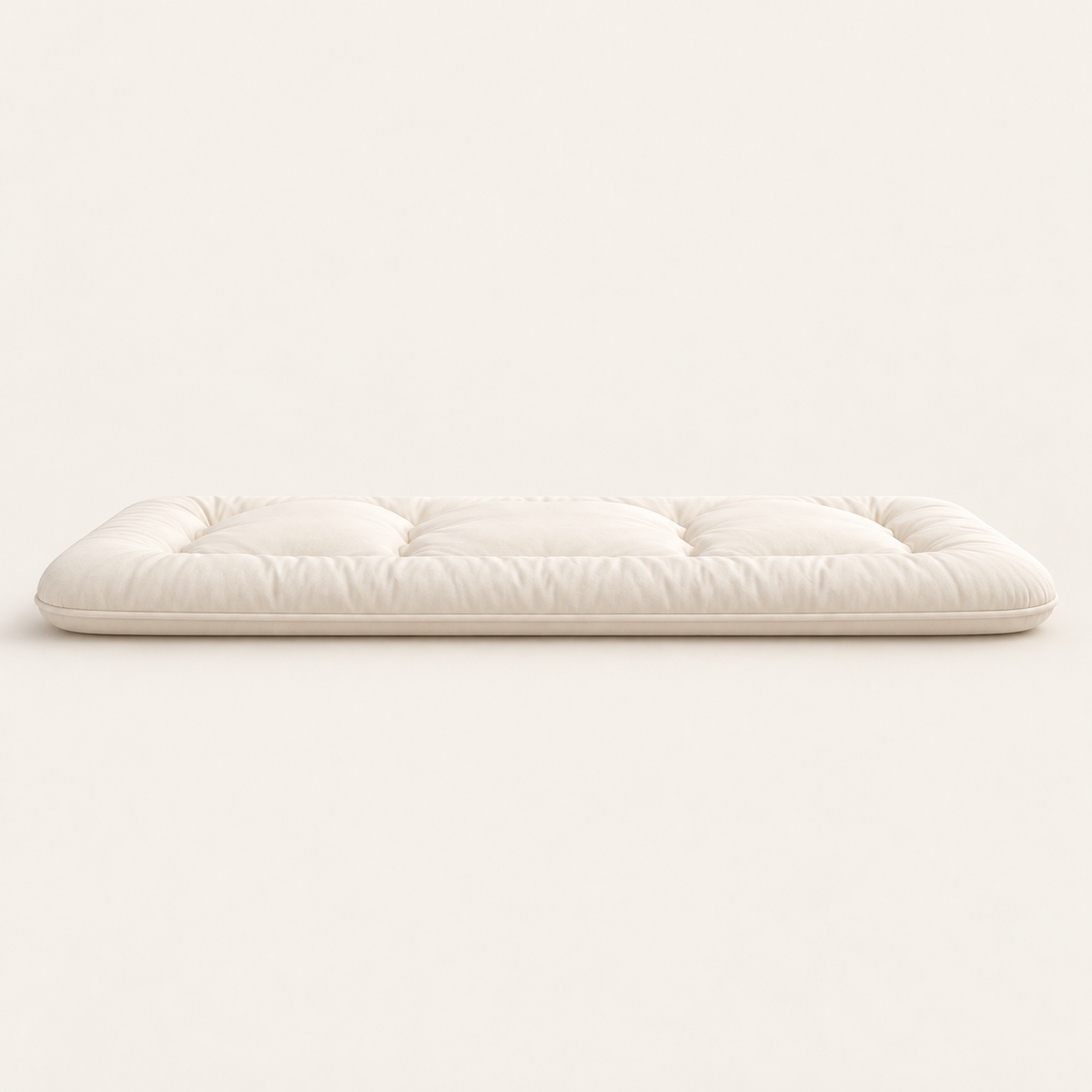 Matelas futon japonais 90x200 cm, matelas de sol enroulable beige
