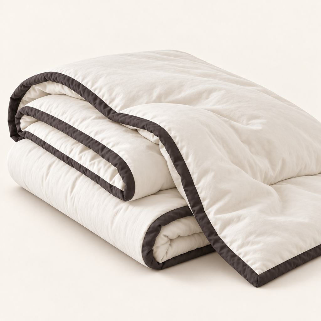 Couette japonaise 100 % coton brossée, épaisse et chaude
