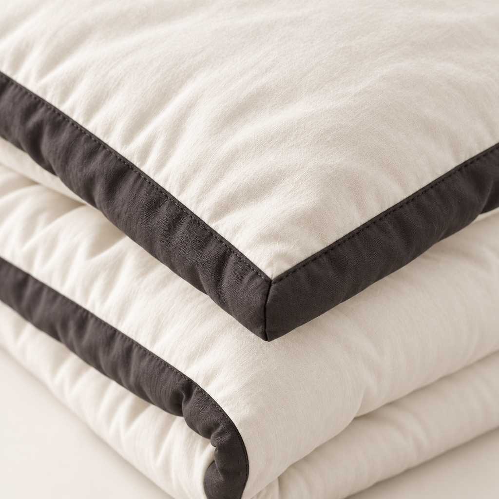Couette japonaise 100 % coton brossée, épaisse et chaude