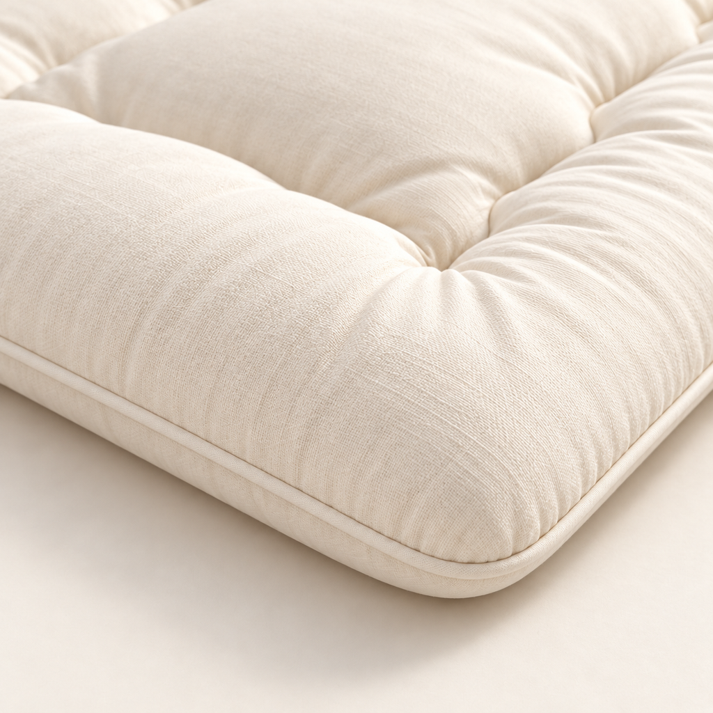 Matelas futon japonais 90x200 cm, matelas de sol enroulable beige